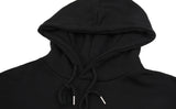 Small Bear Embroidered Smile White Clip Hoodie