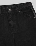 BLACK SPREAD CARPENTER DENIM