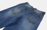 Dirty oil washed denim pants