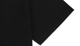 Small multi flower drawing smile short sleeve tee