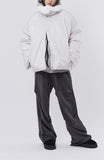 Mink fur collar balloon jumper