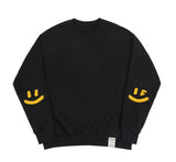 [UNISEX] Elbow Spray Smile Drawing Sweatshirt