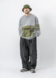 Rope Denim Round Balloon Pants