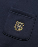 CREST MOCK NECK SWEATSHIRT