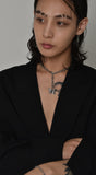 Drop Black Butterfly Choker Necklace