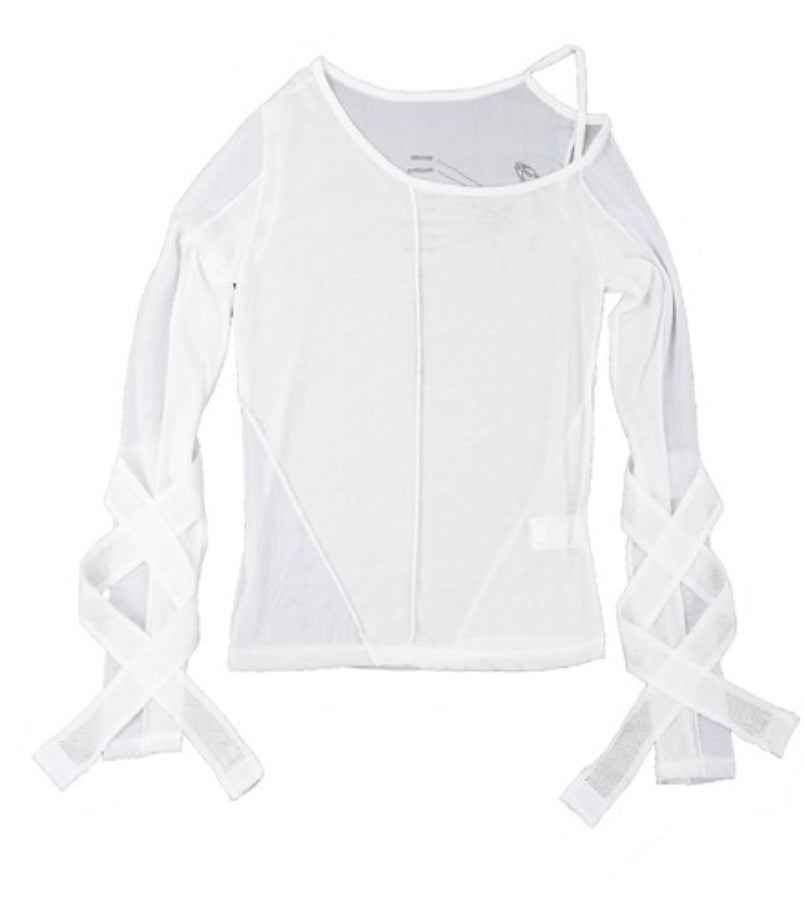 OJOS (オホス ) - Bandage Mesh T-shirt / White – einz.jp