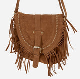 Tassel fringe strap cross bag