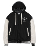 String Hoodie Varsity Jacket