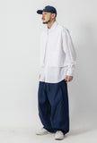 Shin Dart Denim Balloon Pants