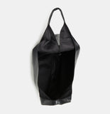 V Strap leather shoulder bag