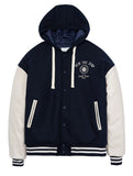 String Hoodie Varsity Jacket