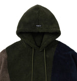 Mixed Fleece Oversized Hoodie