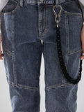 NEW BIKER DENIM TROUSERS