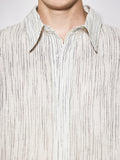 LINEN STRIPE HALF SHIRTS