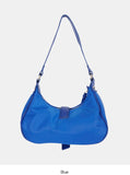 Satin buckle hobo shoulder bag