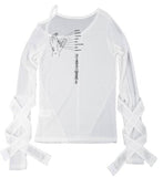Bandage Mesh T-shirt / White