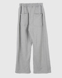 Snap wide sweat pants