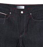 SELVAGE FRAY RED STITCH DENIM PANTS