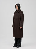 Oversized Wool Balmacaan Long Coat