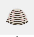 Mix stripe knit beanie