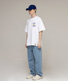 MAYBE TONIGHT Logo Comics Flower Drawing Short Sleeve Tee