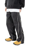 OBLIQUE MS ZIPPER DENIM