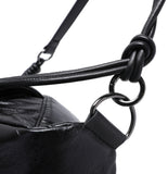 BAGUETTE VEGAN LEATHER HOBO BAG