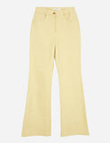 Cathion cotton slim bootscut pants