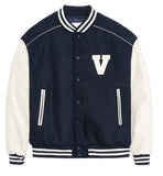 V Logo Lining Varsity Jacket