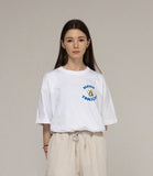 MAYBE TONIGHT Logo Comics Flower Drawing Short Sleeve Tee