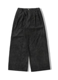 Two-Tuck Corduroy Wide Pants