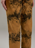 CHEDDAR ORANGE CURVE DENIM PANTS