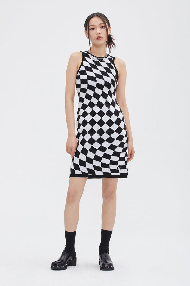 TARGETTO (ターゲット) - CHECKERBOARD KNIT ONEPIECE – einz.jp