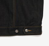 CARBON INDIGO BELTED DENIM TRUCKER