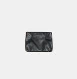 V Strap leather shoulder bag