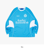 Raglan checkerboard stitch soccer jersey