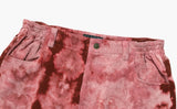BLEACH DYING CORDUROY PANTS [RED]