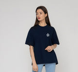Small Spray Flower Smile Short Sleeve Tee