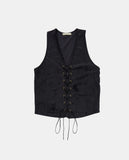 Western eyelet suede vest