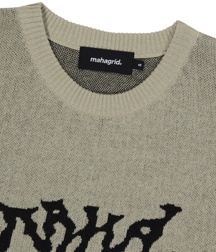 mahagrid(マハグリッド) - TRIBAL LOGO HALF KNIT – einz.jp