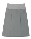 Side Slit Jersey Skirt / Blue grey