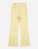 Cathion cotton slim bootscut pants