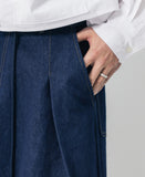 Shin Dart Denim Balloon Pants