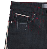 SELVAGE FRAY RED STITCH DENIM PANTS