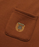 CREST MOCK NECK SWEATSHIRT