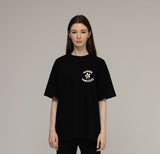 MAYBE TONIGHT Logo Comics Flower Drawing Short Sleeve Tee