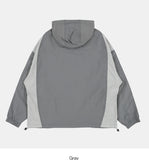 Stitch color block windbreaker jumper