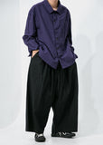 Linen Wide Hakama Easy Pants