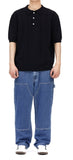DIAMOND HALF KNIT POLO