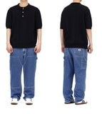 DIAMOND HALF KNIT POLO